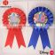 Factory direct selling happy brithday party award ribbon rosette/ ribbon badge