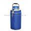 20L Liquid Nitrogen Dewar Tank Static Cryogenic Container with 6 Canisters