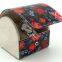 Beautiful PU leather watch roll single colorful printing leatherette watch jewelry box