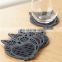 custom printing OEM cup mat baby silicone placemat glass coasters