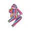 Boutique Boho Serape Printed Children Clothing Set One Pocket Front Design Baby Top Tied  Elastic Pants Wholesale