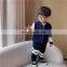 Boys and girls contrast cardigan short jacket casual baseball uniform