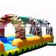 jungle zoo animal inflatable slip and slide for sale