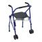 4 legs Aluminum folding mobility drive medical standing rollator walker frame