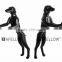 Fiberglass dog mannequin,black mannequin manikin dog G1-BK