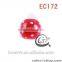 Top Quality Fashion round custom printed beads EC171(DIY)