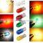 High brightest auto lighting 12v 3w multi color park light bulb light source instrument lamp car led  t10 halogen bulbs