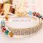 wholesale Gold and silver Bracelet gold and silver plated pulsera para novia esposa full diamond with big crystal