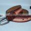 Fashion man claret col snake pu belt