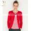 Computer Knitted Cardigan With Button Red Cashmere Cardigan