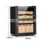 Premium Luxury Countertop Build in Cigar Weed Humidor Humidifier Thermostat Black Custom Individual Cigar Cooler Humidor