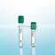 Disposable Non Vacuum Blood Collection Tube Sodium PET EDTA Green Cap Heparin Tube