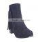 Direct factory women summer mid heel ankle boots fringe majorette zipper up boots