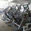 Iso-Lateral Incline Press with plates loaded/Life fitness/hammer strength machine