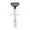 Long Handle Stainless Steel Safety Brand Razor For Men Reusable Razor Blades Manual Shaving