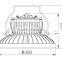 MCLED COB Bridgelux IP67 AC220V ATEX MF01-110W LED Explosion Proof lamp hazardous area lighting r Zone1 and Zone 2