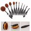 Professional Makeup Brushes With Private Label 10pcs black Makeup Brushes Set
