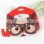 High Productivity Plastic New Decorative Red Adult Eye 3D Glitter Christmas Glasses