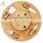 Hot selling Bamboo Wine Pairing Round Serving Tray, Rotating Kitchen Cheese Board And Knife Set For Lazy Susan