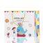 white paper gift package shopping bags with printing