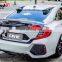 Runde PP Material Body Kit With Front Rear Bumper Grille Side Skirt Spoiler For 2016-2019 Honda Civic 10th Generation Bodykit