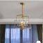 New design modern 3-lights crystal pendant light foyer flower lamp hallway