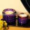 Customized color fancy diamond jar glass container ocean oud smell aromatic home decor spiritual handmade fragrance candle