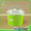 Custom ice cream green company logo printed paper cups