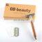 Single Blade With Custom Package And Face Use Women Men Safety Wooden Shaving Razor