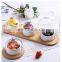 Round Bamboo Serving Tray Bowl Set Wholesale Eco Friendly Multi-purpose Bamboo Serving Tray