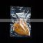 China supplier Embossed vacuum plastic frozen food vaccum bag Custom printed  Transparent 3 sides seal frozen