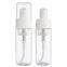 Empty plastic foam pump bottle 30ml 50ml 60ml 100ml 150ml 200ml clear white blue pet facial cleanser mousse foam pump bottle