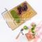 Bamboo Cheese Board Set With Stainless Steel Wire Cheese Slicer