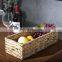 HBK rectangle Water hyacinth woven rattan storage basket storage box for bathroom and kitchen storage