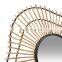 High Quality Beige rattan mirror 76x74cm Boho Home Decoration Decor Kid's Room WHolesale made in Vietnam