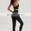 High Quality Nude Feeling Soft Custom Logo Sexy Women Backless Open Back Sport Bra Free Size Leggings 2Pcs  Fitness Gym Yoga Set