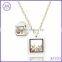 clear glass photo frame pendant for eternal love necklace