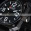 MR015 Brand New Mens man black face rubber band army military sport wrist watch