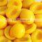 Canned yellow peach in halves
