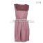 Sleeveless satin dress C004