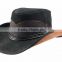 2015 FASHION STYLISH BROWN BLACK COWHIDE HEAD N HOME SUEDE LEATHER OUTBACK HAT FOR MENS