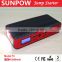 SUNPOW lithium battery 12v output voltage portable power bank portable jump starter
