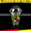 plastic cup sizes/plastic coffee cups mugs with lid/heat resistance plastic cup