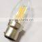 dimmable C35 4W LED filament candle lamps B22 240V 2200K UK