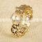 Trending Hot Products 2016 Twisty Gold Belt Bracelet With Rhinestone Button