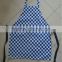 cotton kitchen apron for children with plaid printing in red for promotion                        
                                                Quality Choice