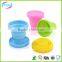 silicone drinking cup/silicone folding cup/silicone collapsible cup
