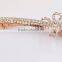 fashionable butterfly shape alloy crystal plastic pearls barrette
