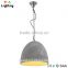 European cement pendant light lamp with braided wire