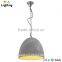 Traditional cement pendant lamp hanging light with metal ceiling rose